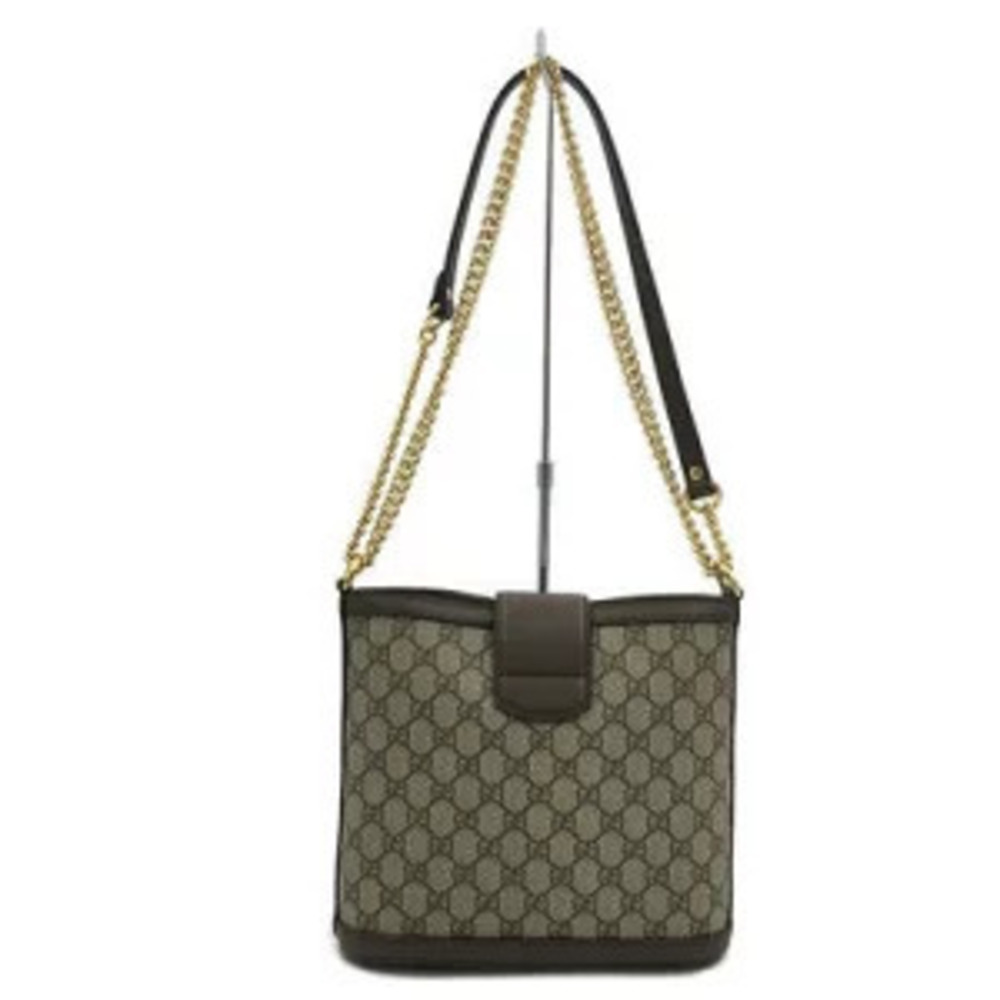 GUCCI Dionysus Bucket Bag Canvas Leather Beige Dark Brown - Picture 2 of 8